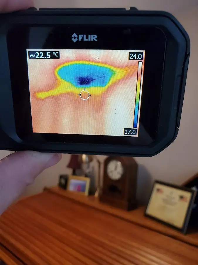 Thermal imaging inspection for water damage in Lancaster